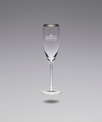 Champagne Glasses Silver - White & Silver