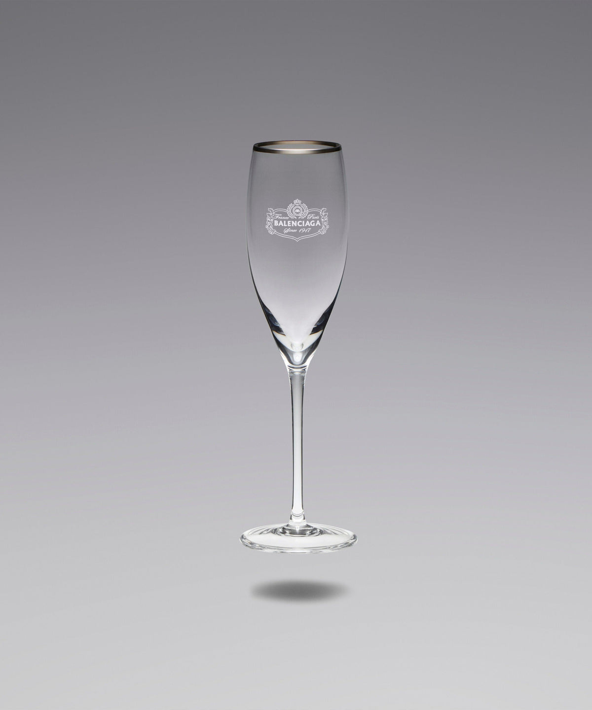 Champagne Glasses Silver - White & Silver