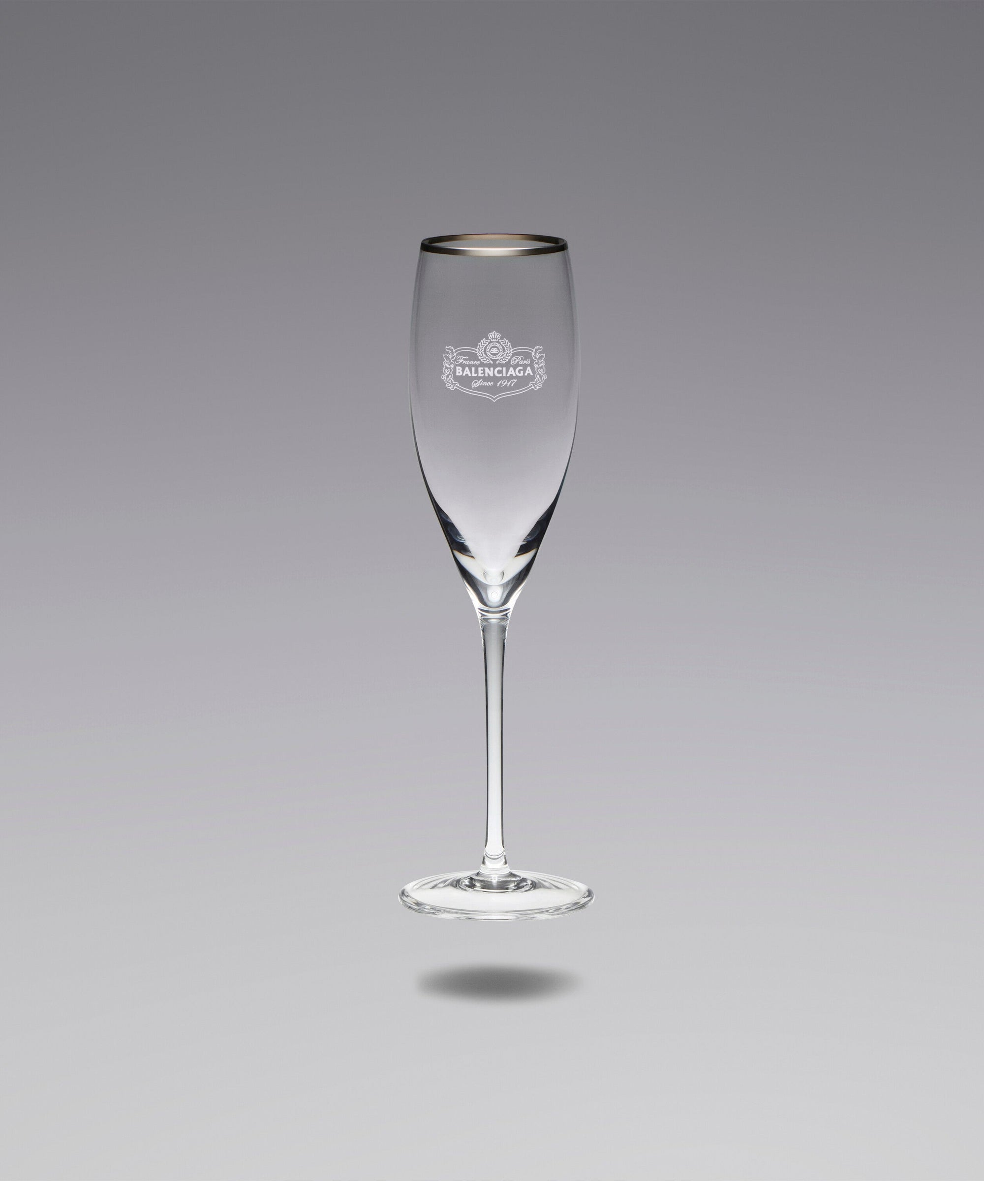 Champagne Glasses Silver - White & Silver