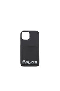 Mcqueen Graffiti black & cocoa Iphone 12 Pro Case - Black & Cocoa
