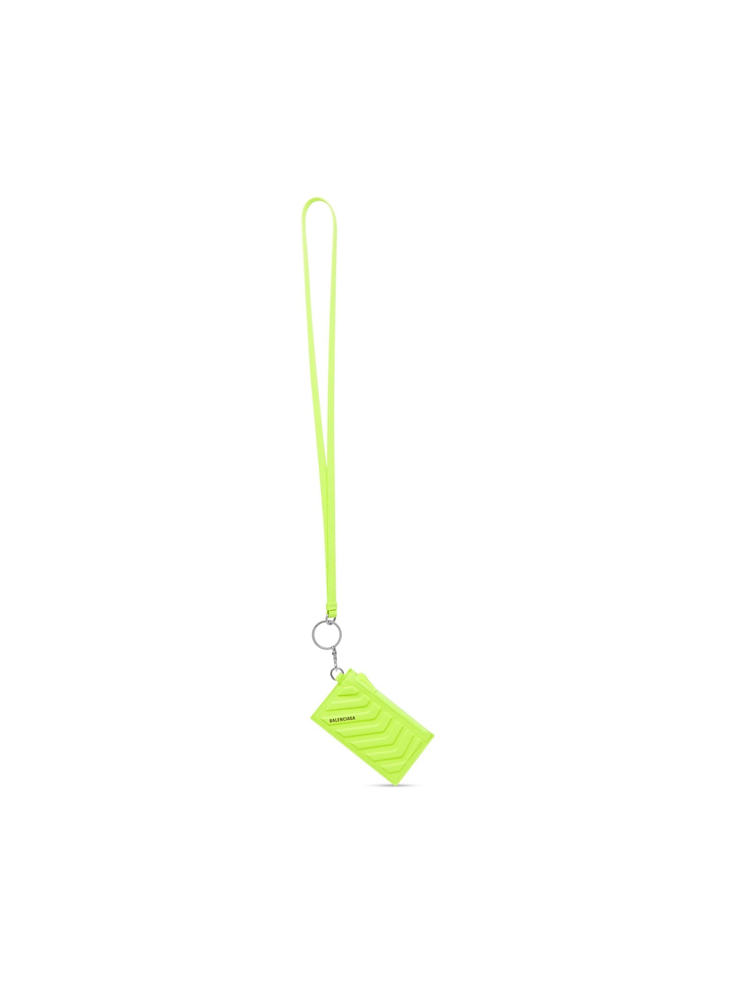 Car Card Case fluo yellow On Keychain - Fluo Yellow