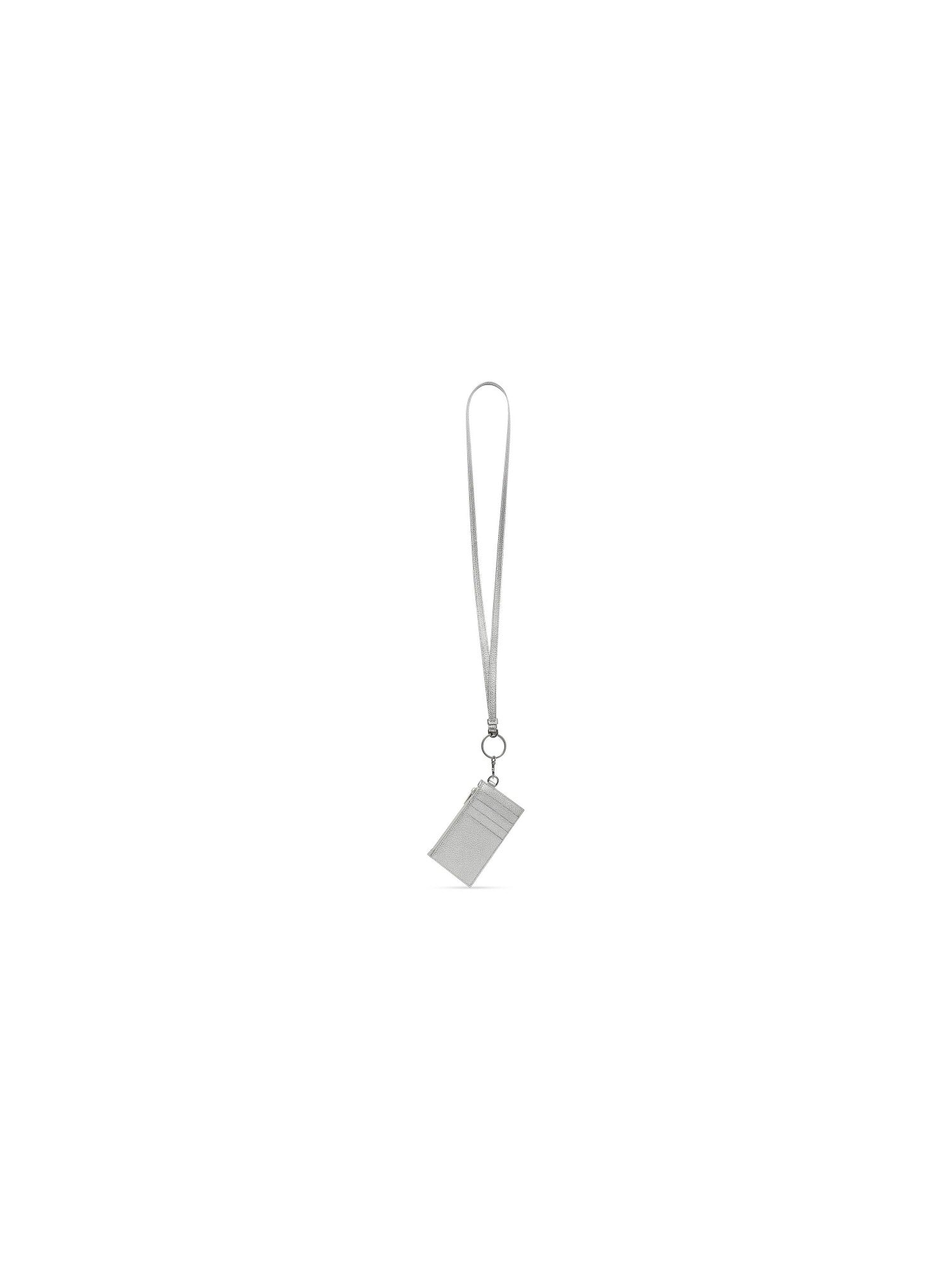 Car Card Case silver On Keychain - Silver