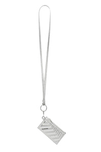 Car Card Case silver On Keychain - Silver