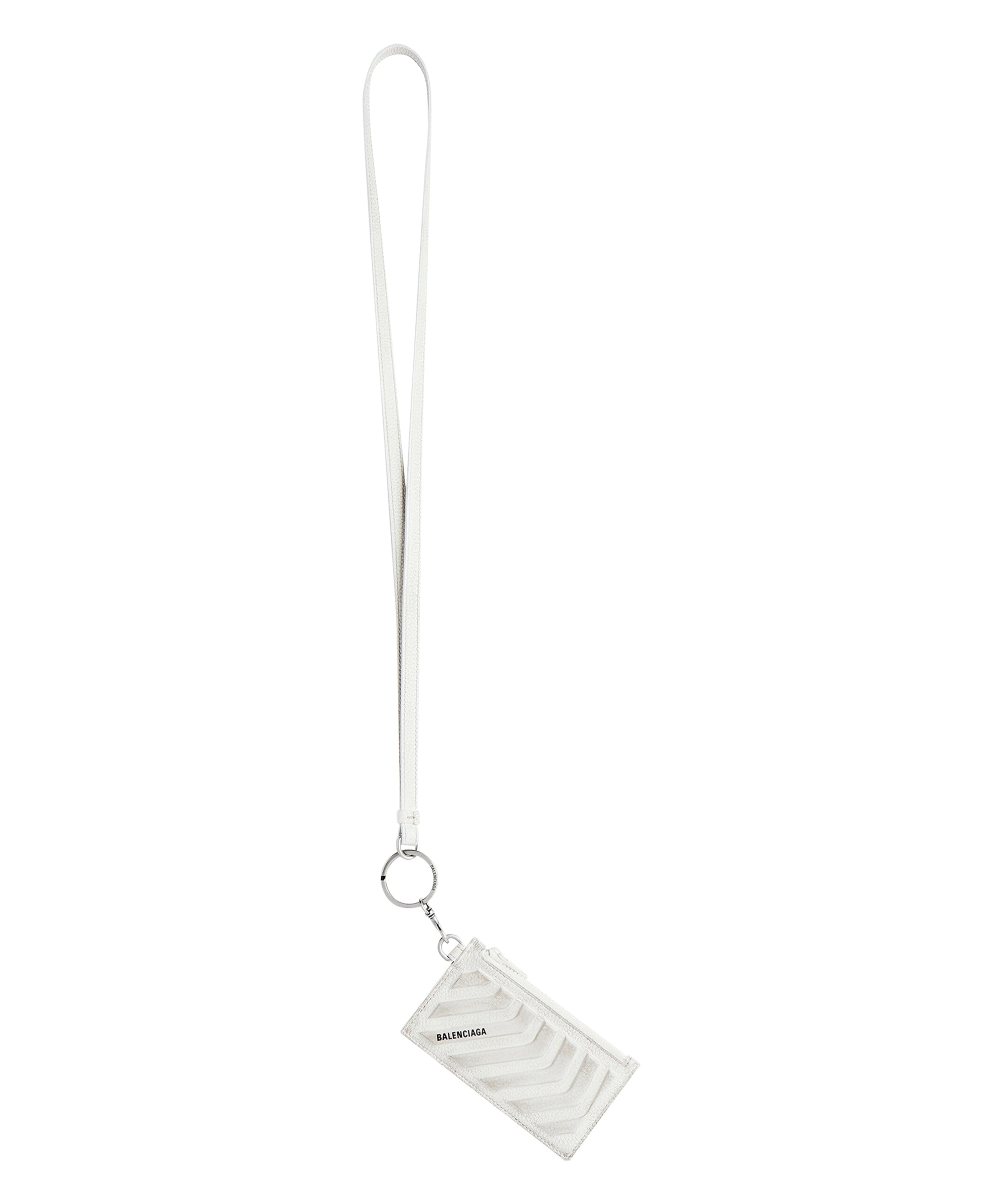 Car Card Case On Keychain Dirty Effect - White & Black