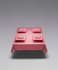 Bistro Table Set - Red & White