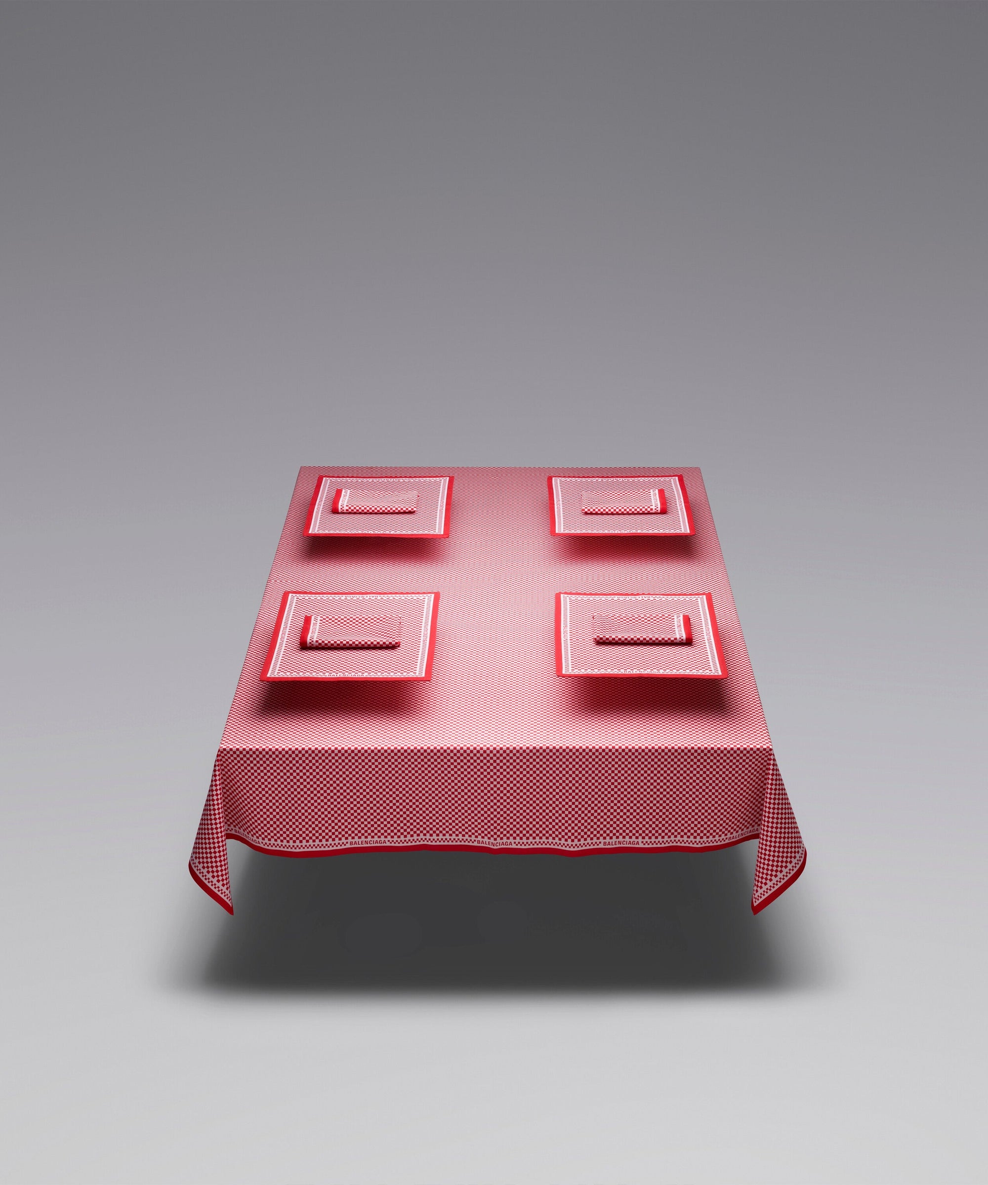 Bistro Table Set - Red & White