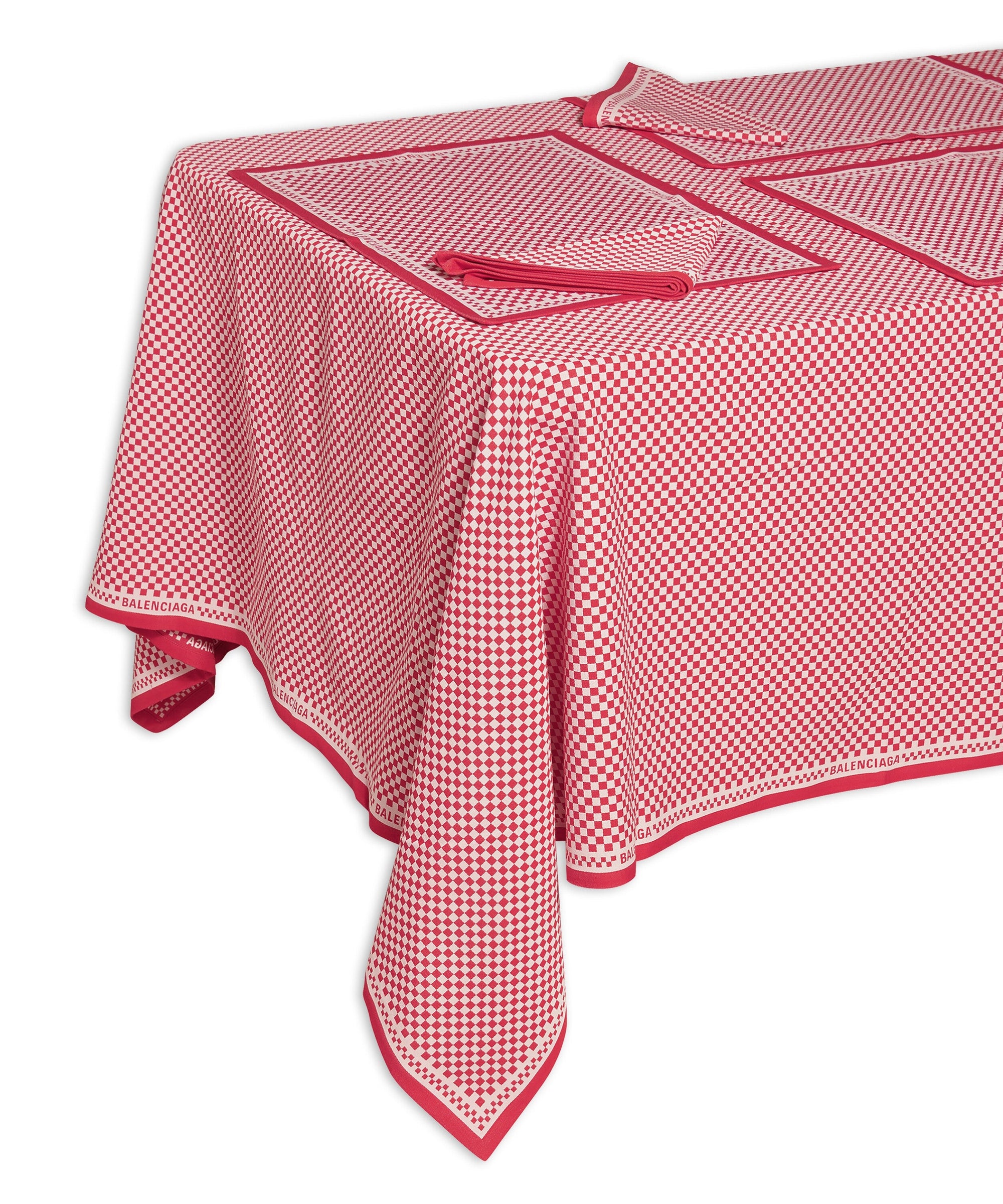 Bistro Table Set - Red & White