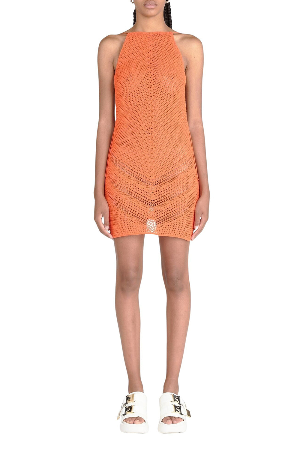 Lw Chevron Crochet sunburst Dress - Sunburst