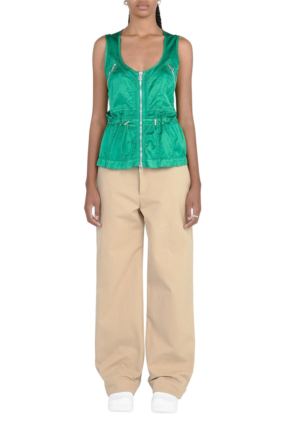 Fluid parakeet washed Top - Parakeet Washed