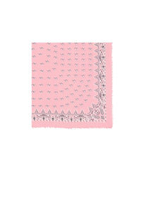 Large pink & black Bandana - Pink & Black
