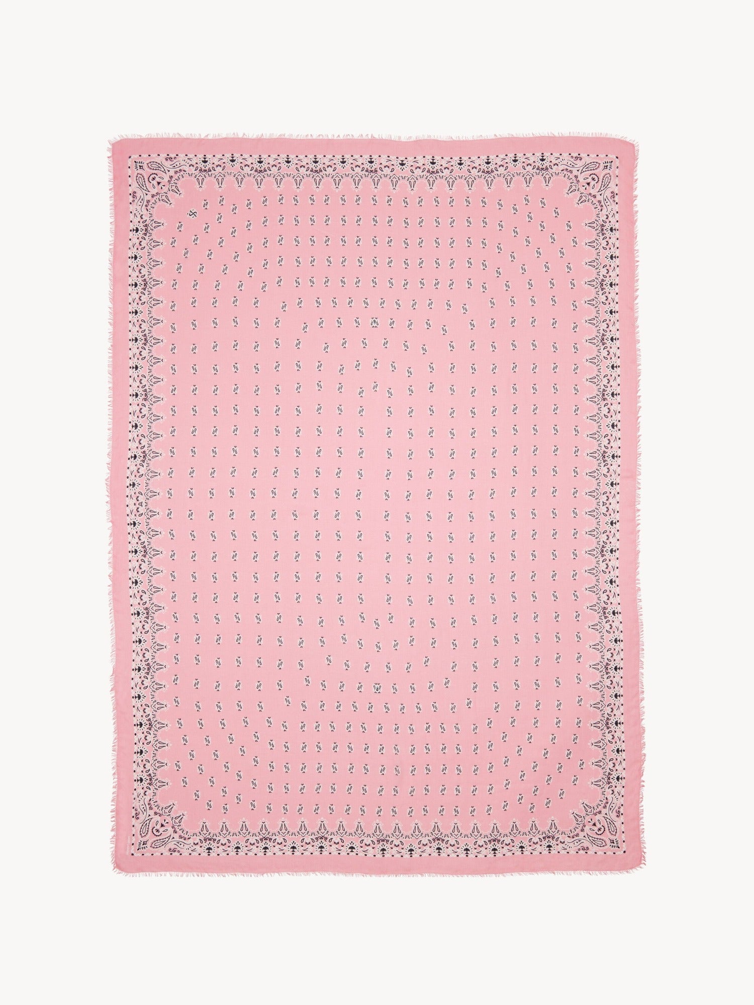 Large pink & black Bandana - Pink & Black