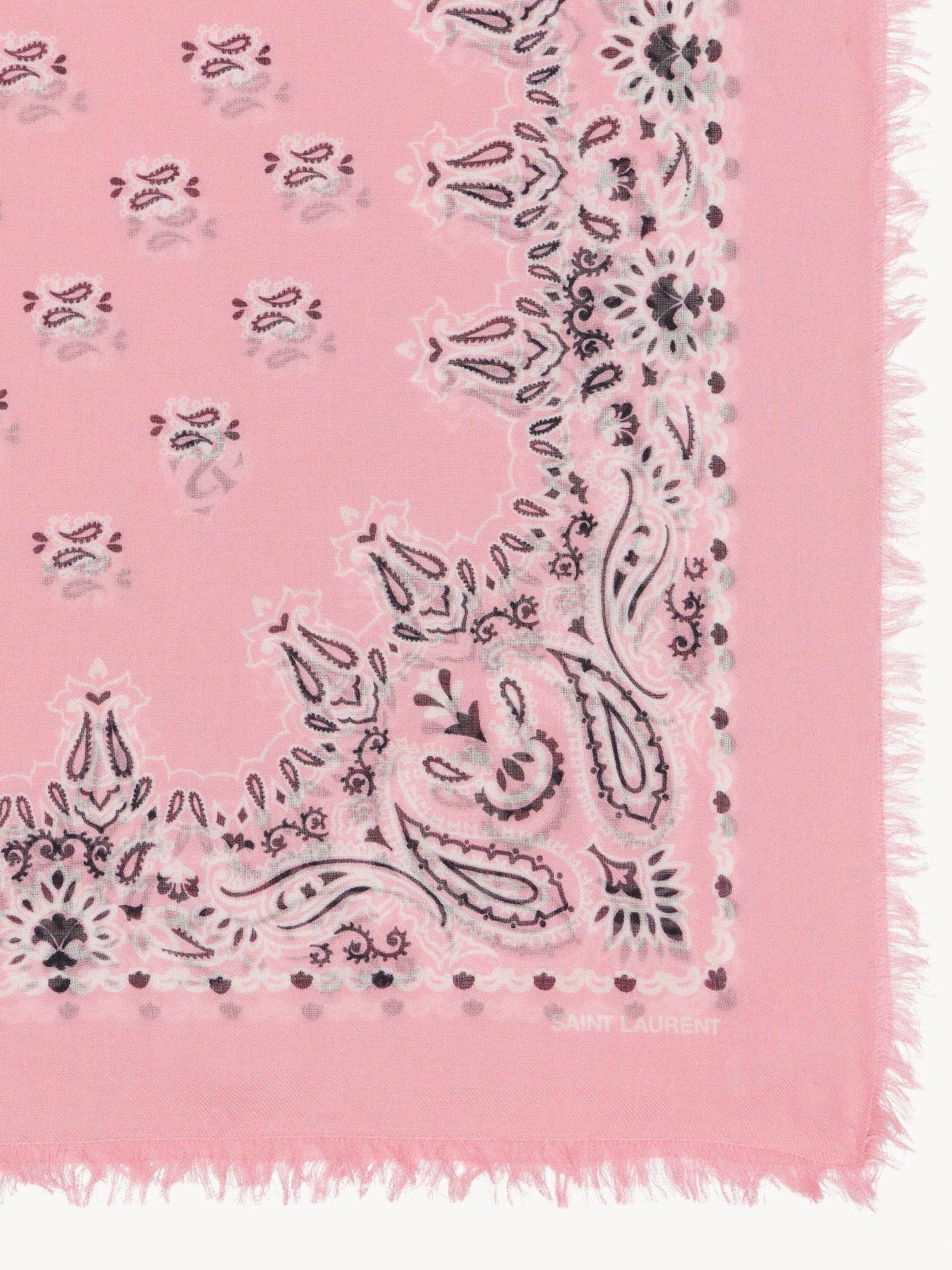 Large pink & black Bandana - Pink & Black