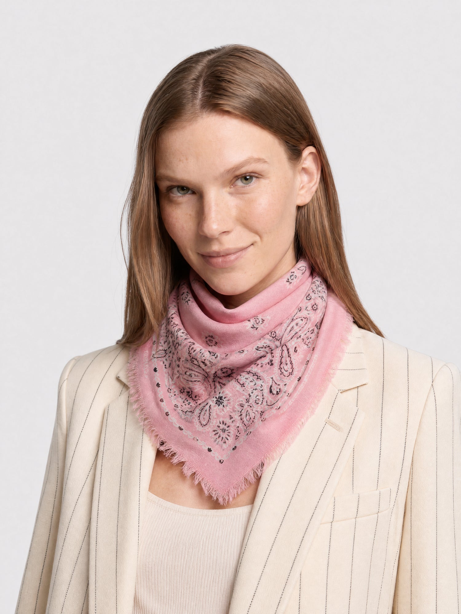 Large pink & black Bandana - Pink & Black