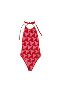 Scarlet pink & red Swimsuit - Pink & Red