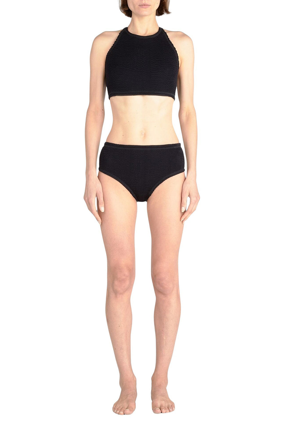 Crinkle black Bikini - Black