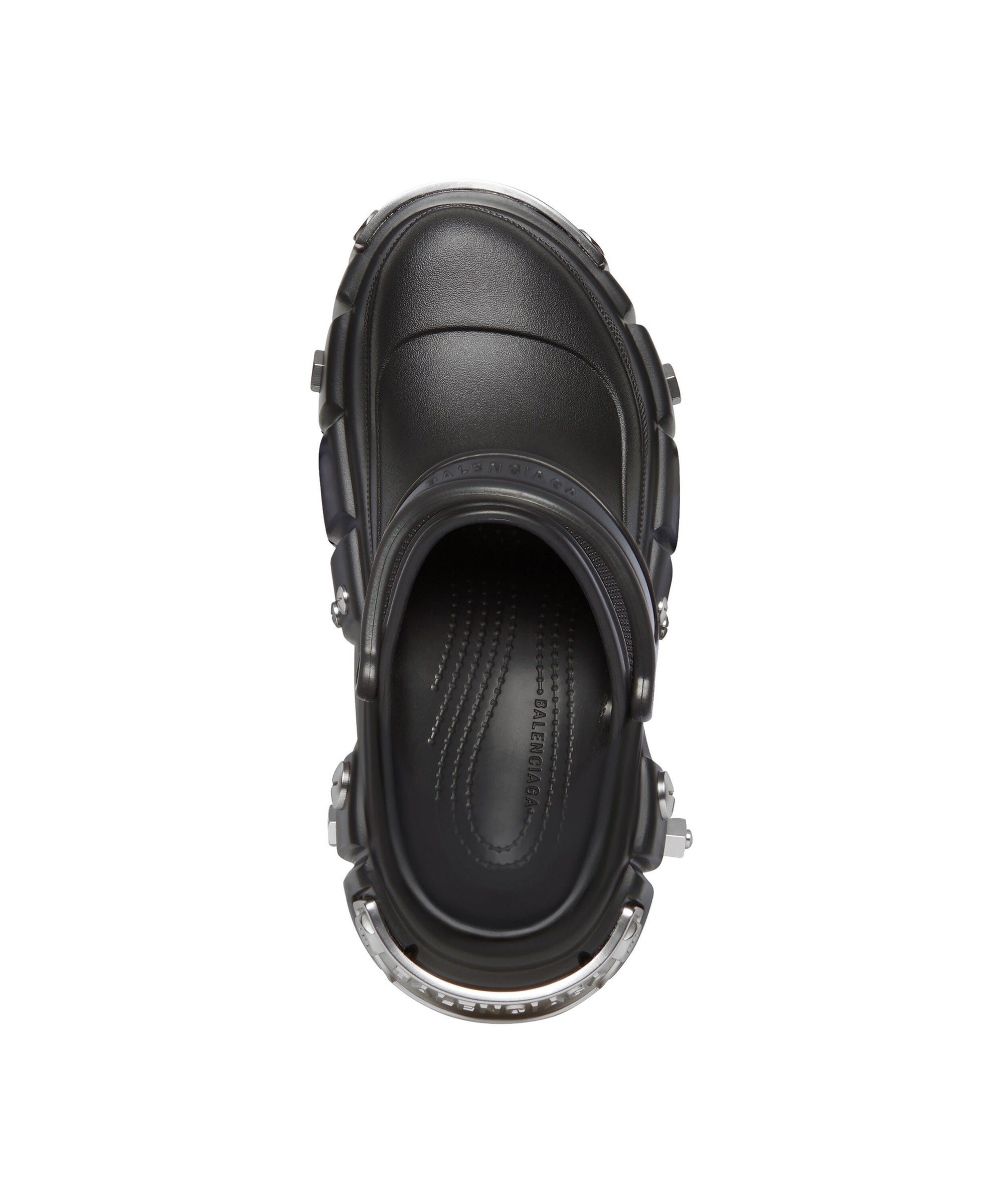 HardCrocs™ Mules - Black & Silver