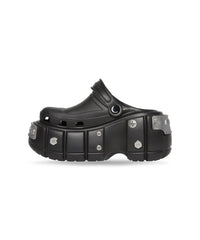 HardCrocs™ Mules - Black & Silver