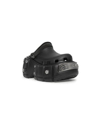 HardCrocs™ Mules - Black & Silver
