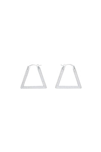 Earrings Cz/Stg Silver White white Earrings - White