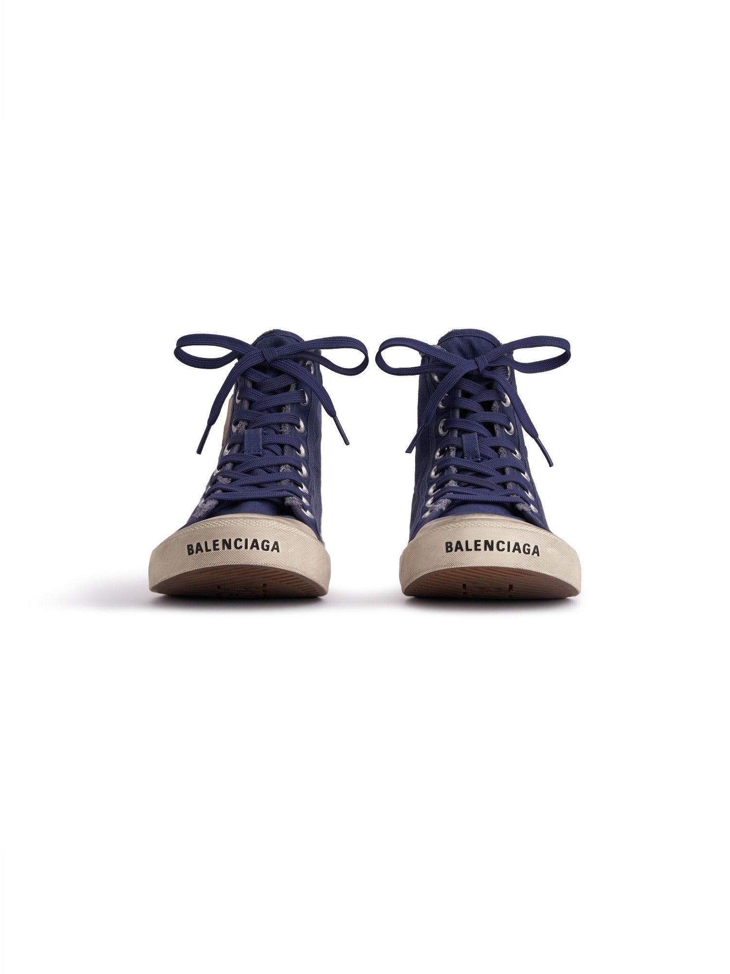 Paris High Top navy & white Sneakers - Navy & White
