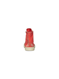 Paris High Top red & white Sneakers - Red & White