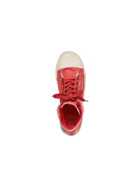 Paris High Top red & white Sneakers - Red & White