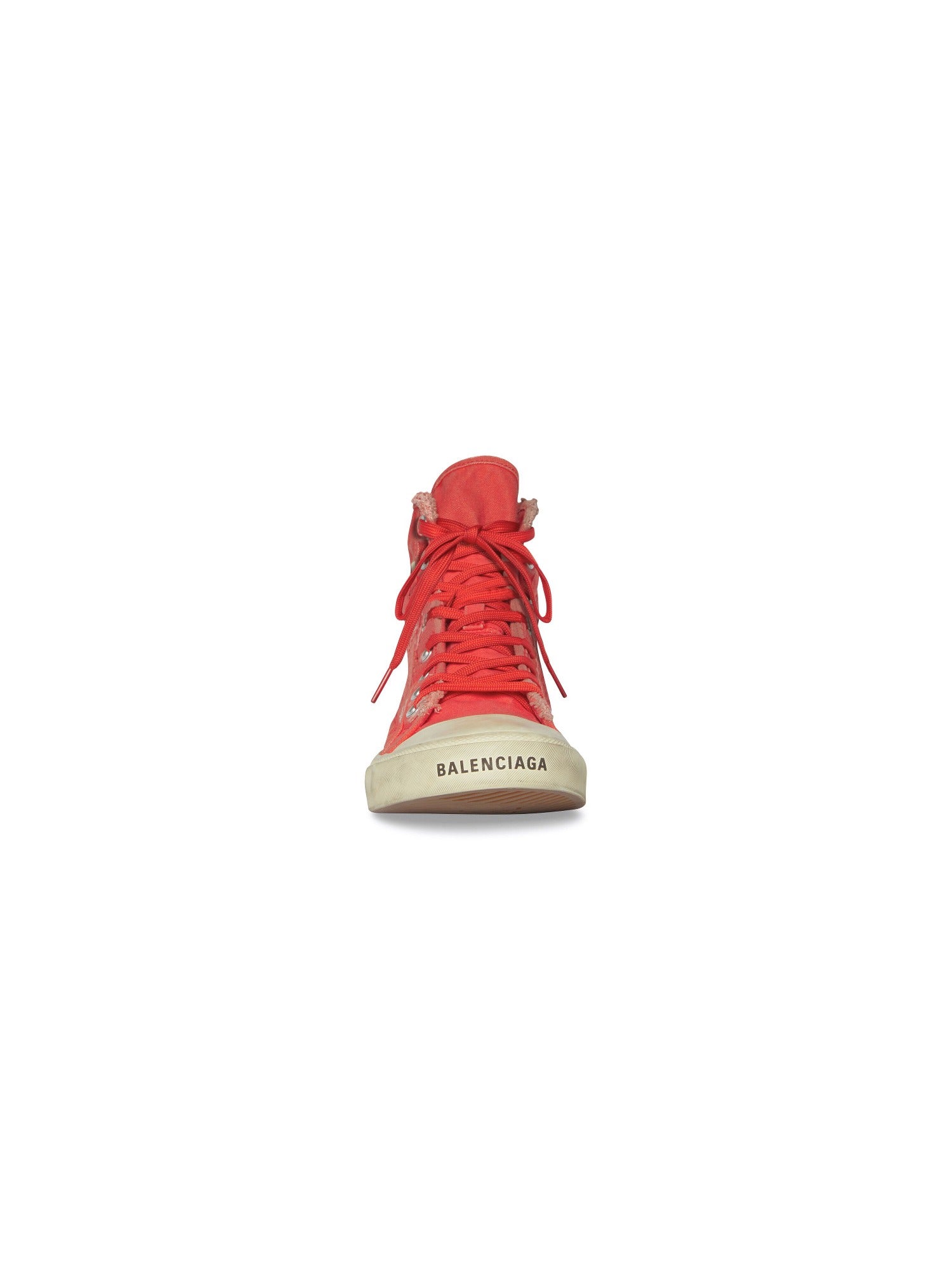 Paris High Top red & white Sneakers - Red & White
