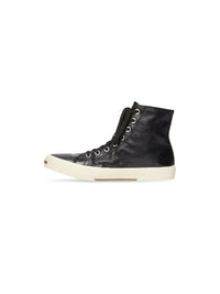 Paris High Top black Sneakers - Black