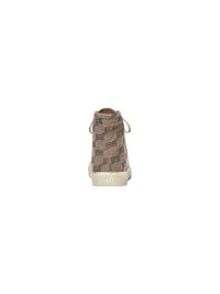 Paris High Top BB Monogram dark mink grey & brown Sneakers - Dark Mink Grey & Brown