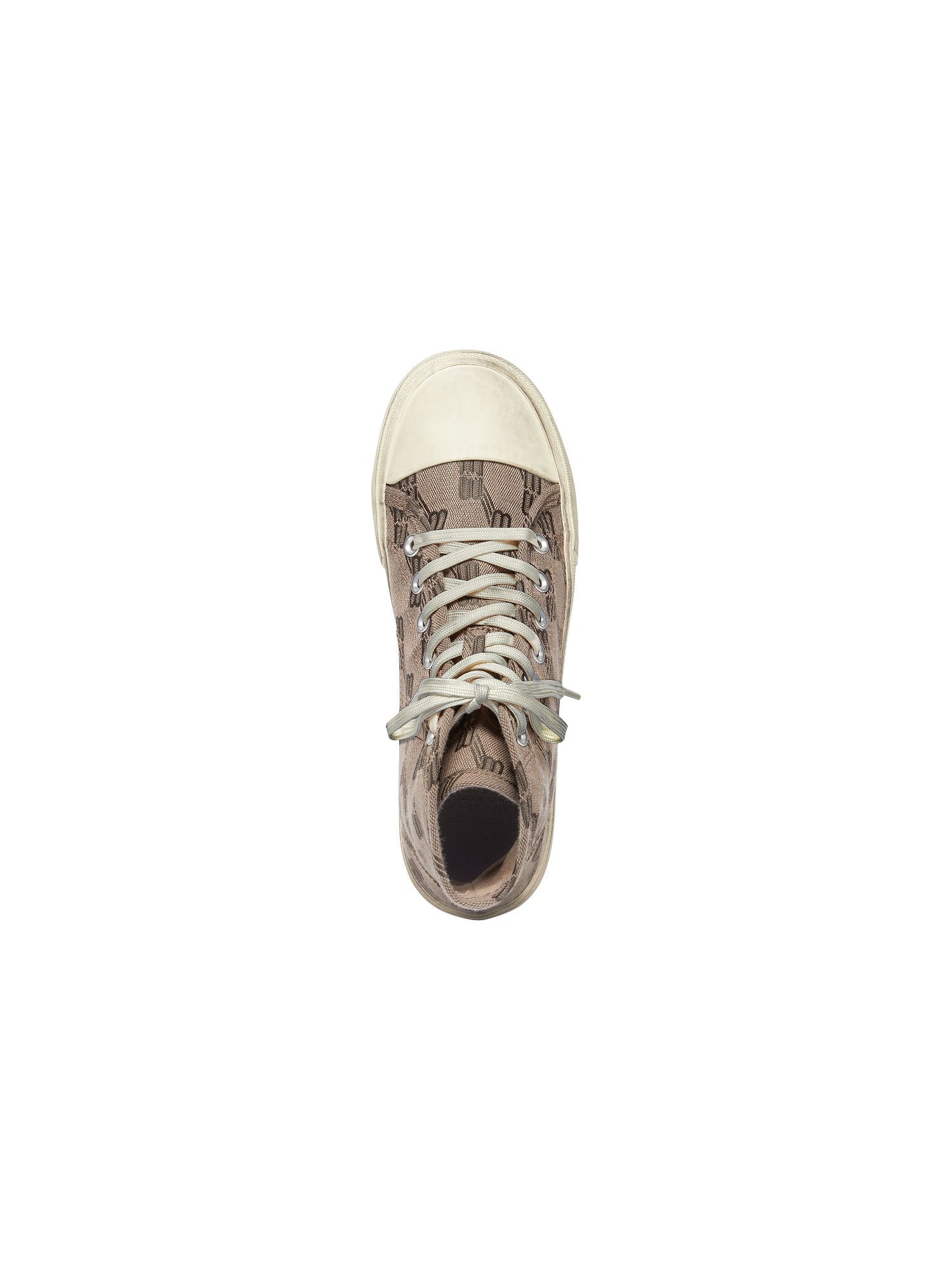 Paris High Top BB Monogram dark mink grey & brown Sneakers - Dark Mink Grey & Brown