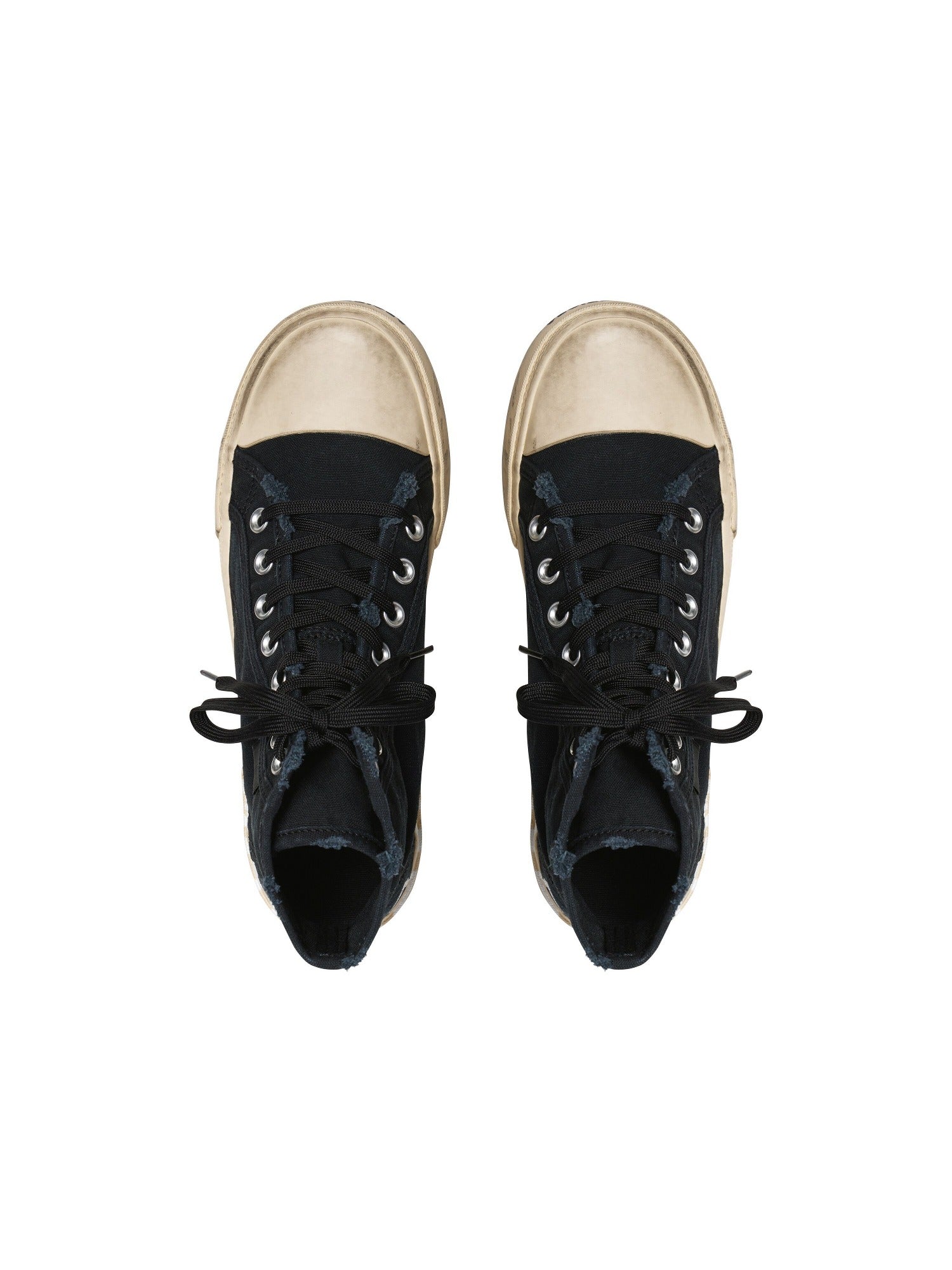 Paris High Top Graffiti black Sneakers - Black