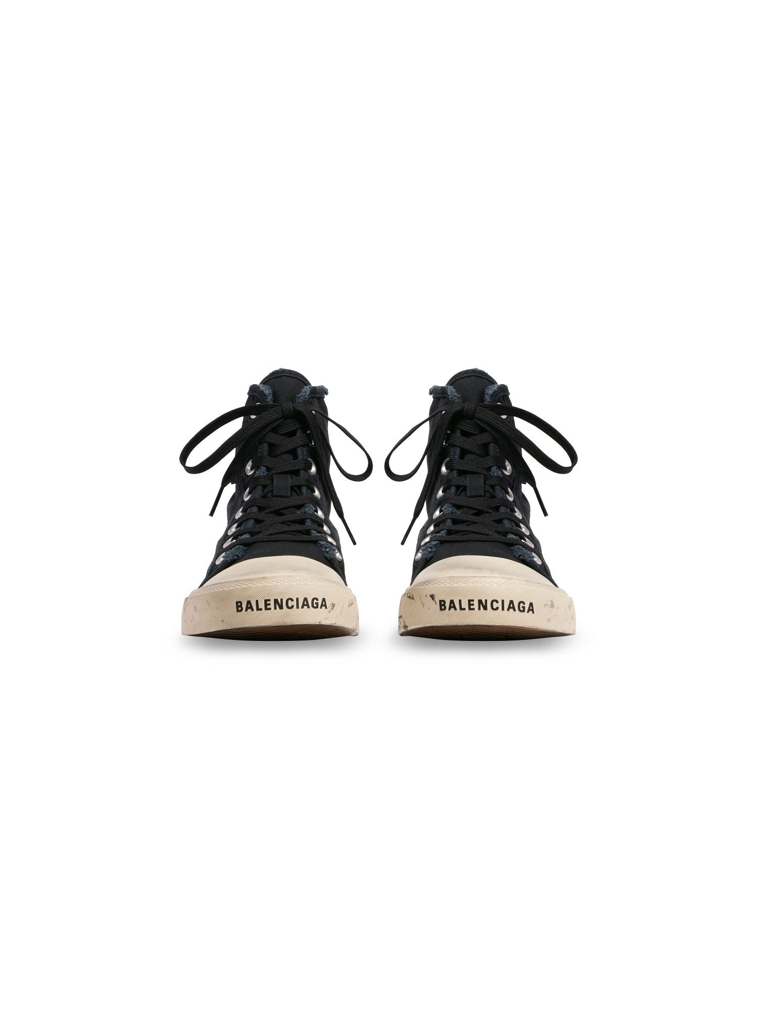 Paris High Top Graffiti black Sneakers - Black