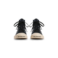 Paris High Top Graffiti Sneakers - Black & White