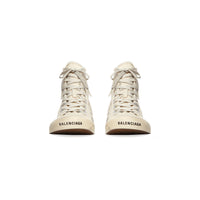 Paris High Top Graffiti Sneakers - White & Black