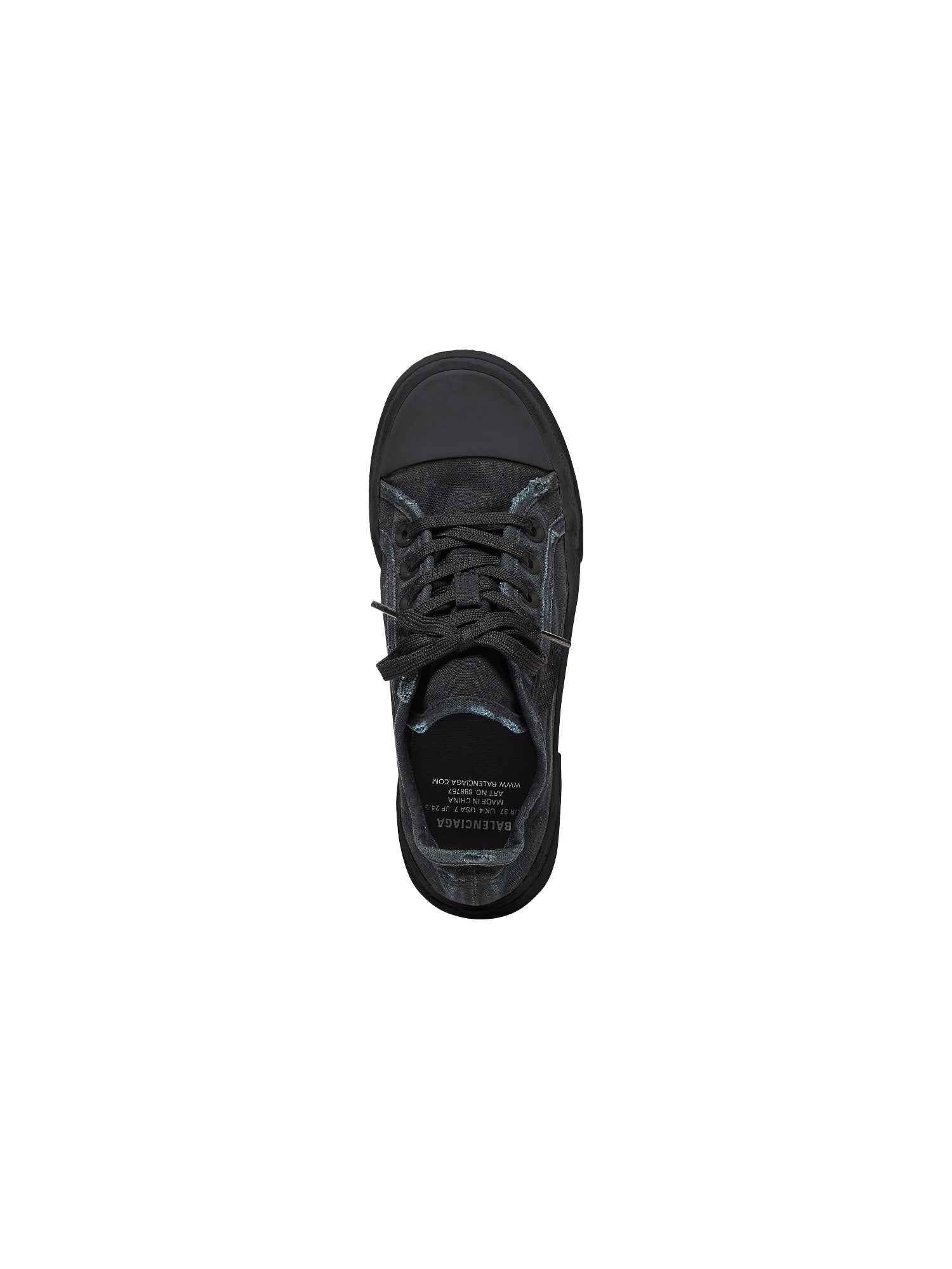 Paris Low Top black Sneakers - Black