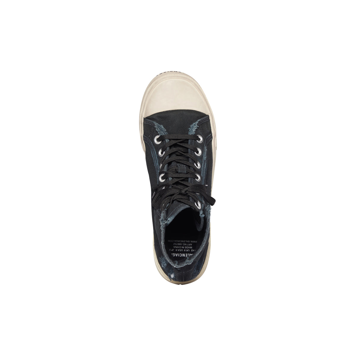 Paris High Top Sneakers - Black & White