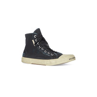 Paris High Top Sneakers - Black & White