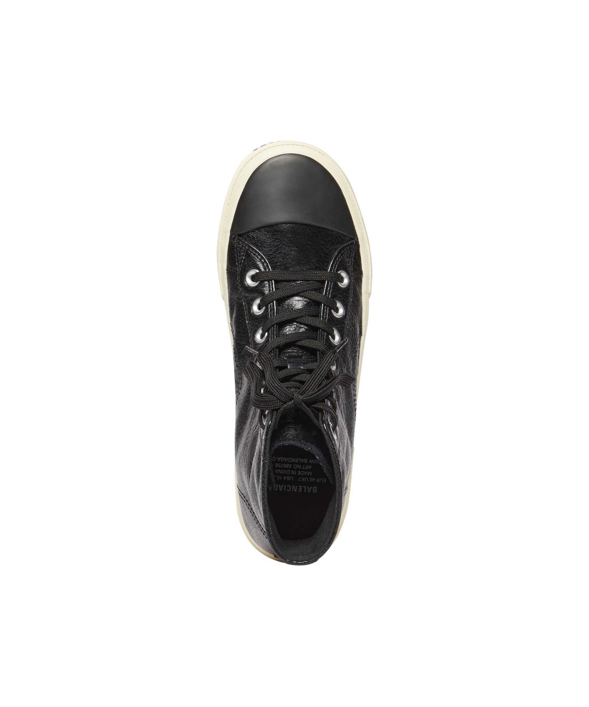 Paris High Top Sneakers - Black