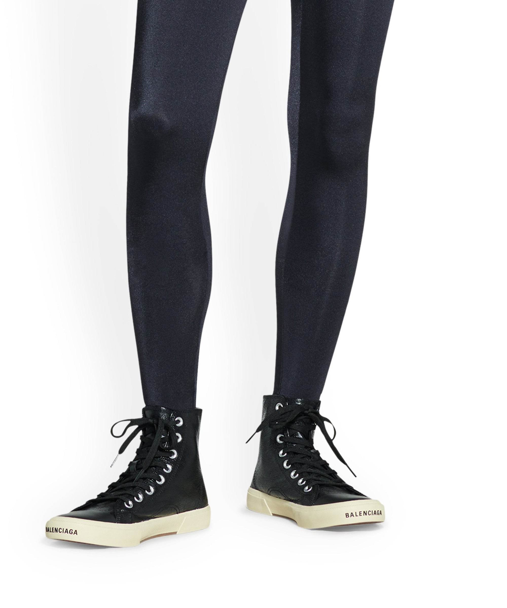 Paris High Top Sneakers - Black