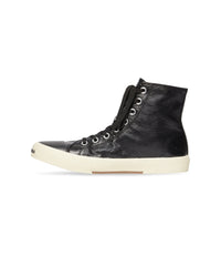 Paris High Top Sneakers - Black