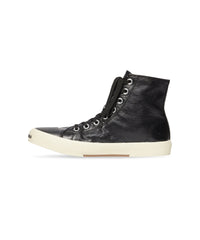 Paris High Top Sneakers - Black