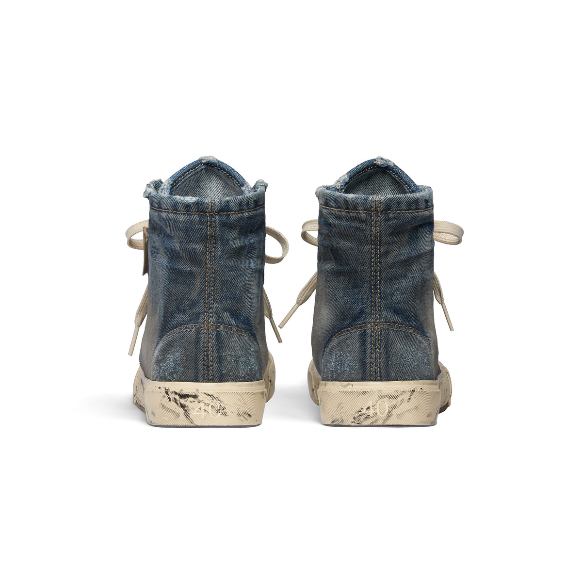 Paris High Top Sneakers - Blue