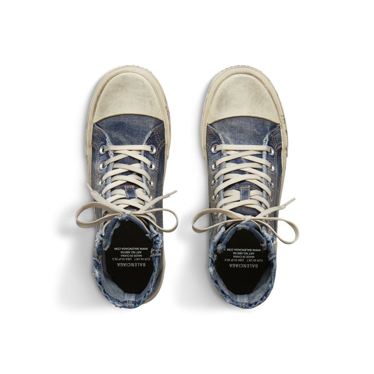 Paris High Top Sneakers - Blue