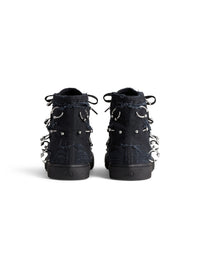 Paris High Top with piercings black Sneakers - Black