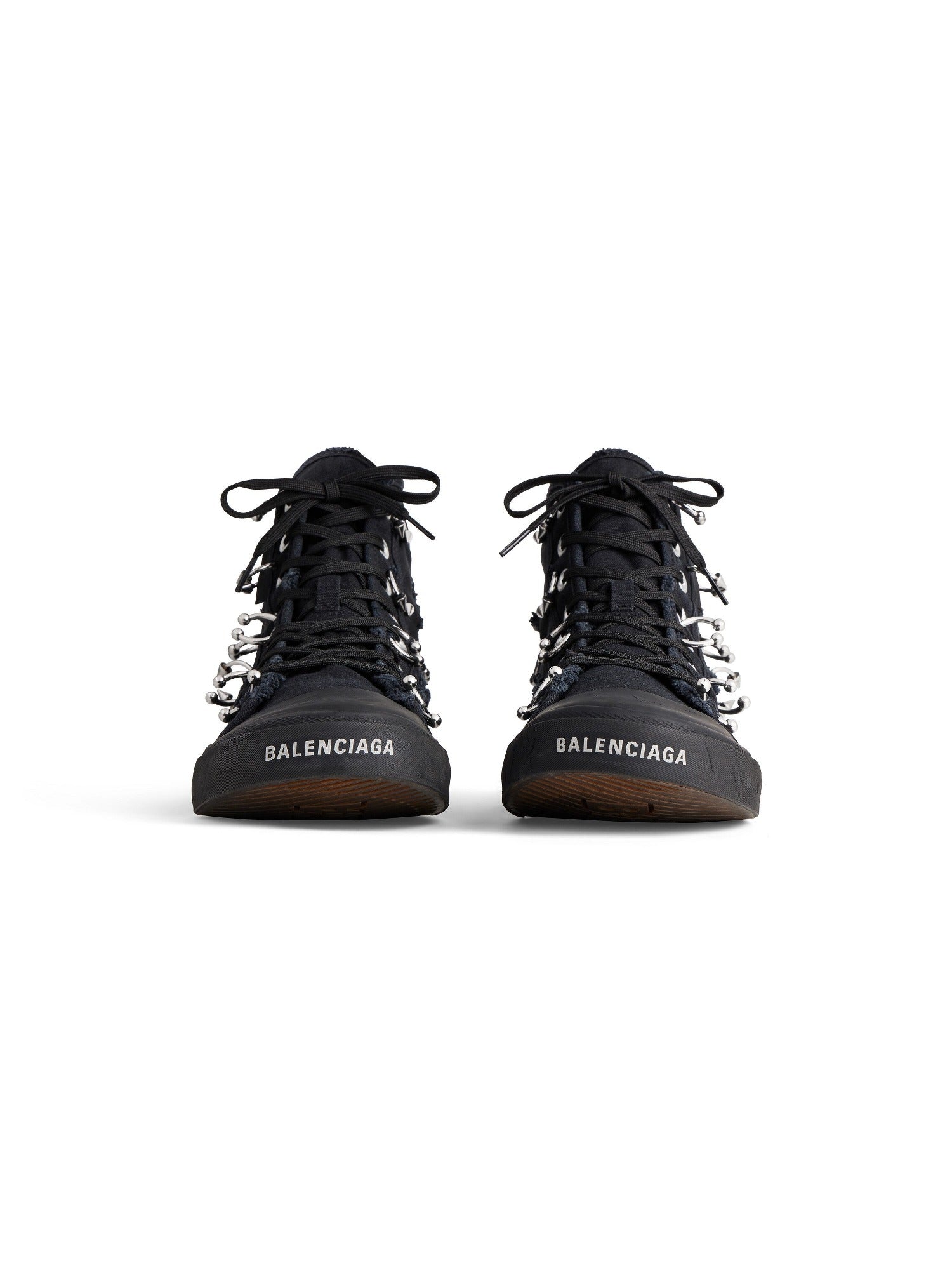 Paris High Top with piercings black Sneakers - Black