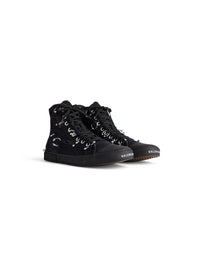 Paris High Top with piercings black Sneakers - Black