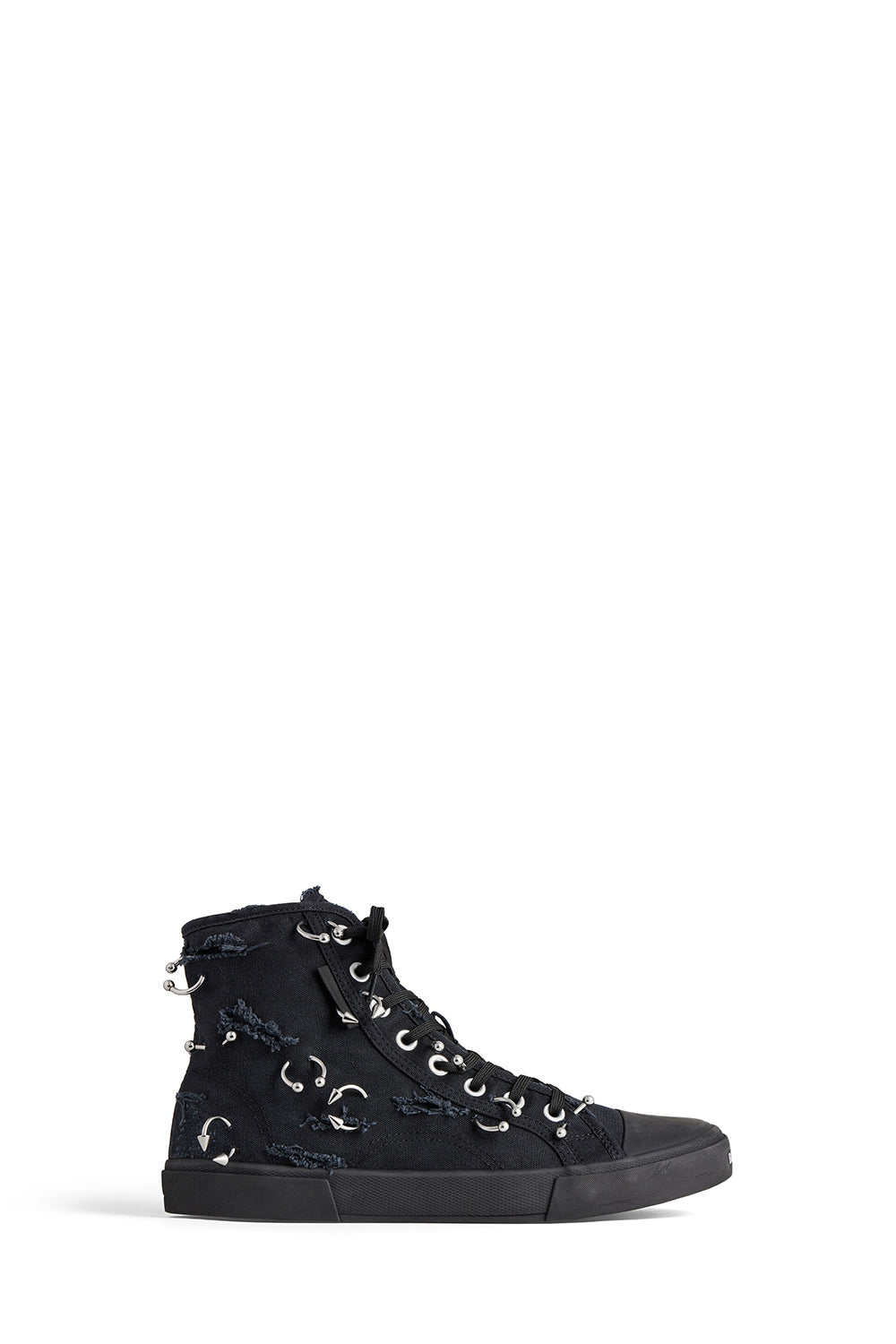 Paris High Top with piercings black Sneakers - Black