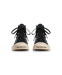 Paris High Top Graffiti Sneakers - Black & White
