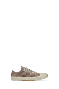 Paris Low Top BB Monogram dark mink grey & brown Sneakers - Dark Mink Grey & Brown