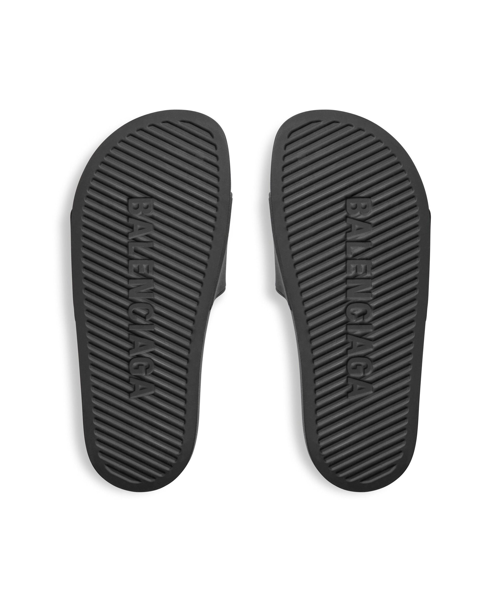 Balenciaga x Scholl Pool Slide Sandals - Black & White